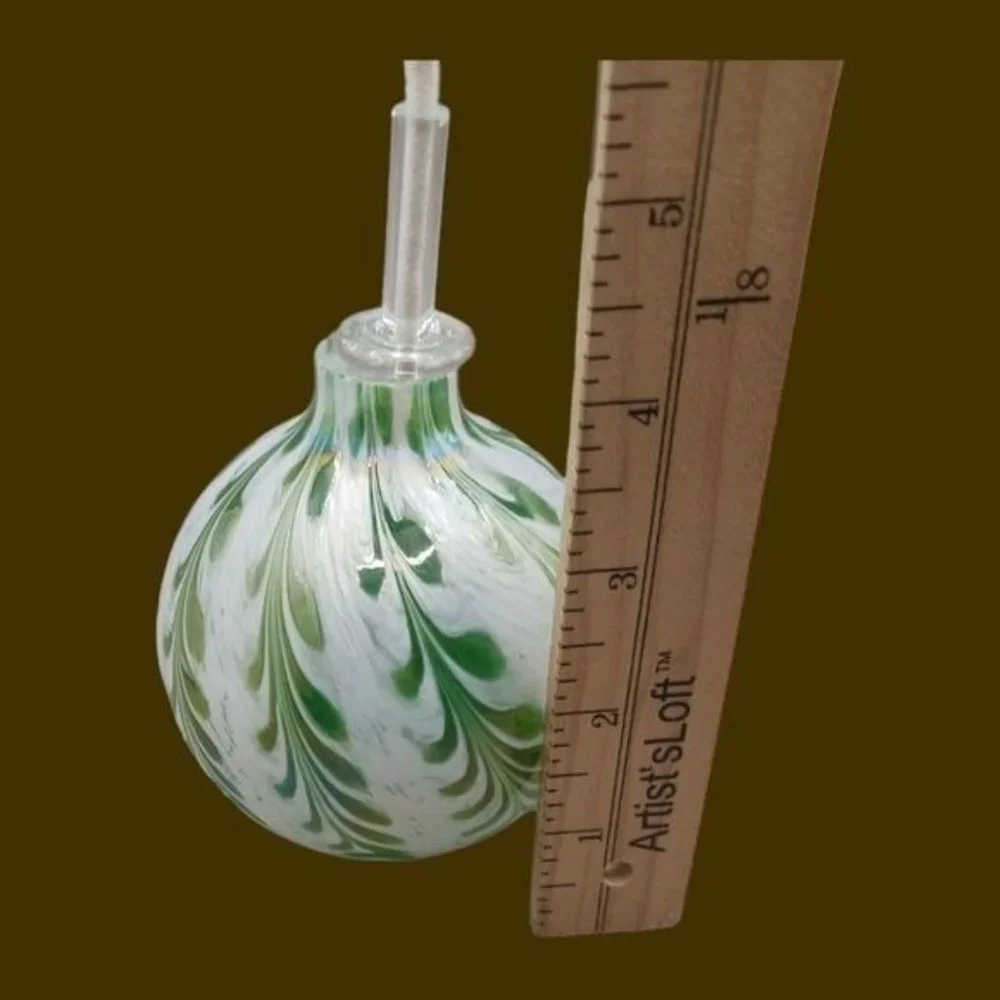 Traditions glass oil lamp hand blown glass
